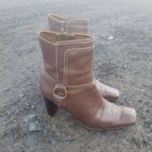 Nine West Brown Leather Boots